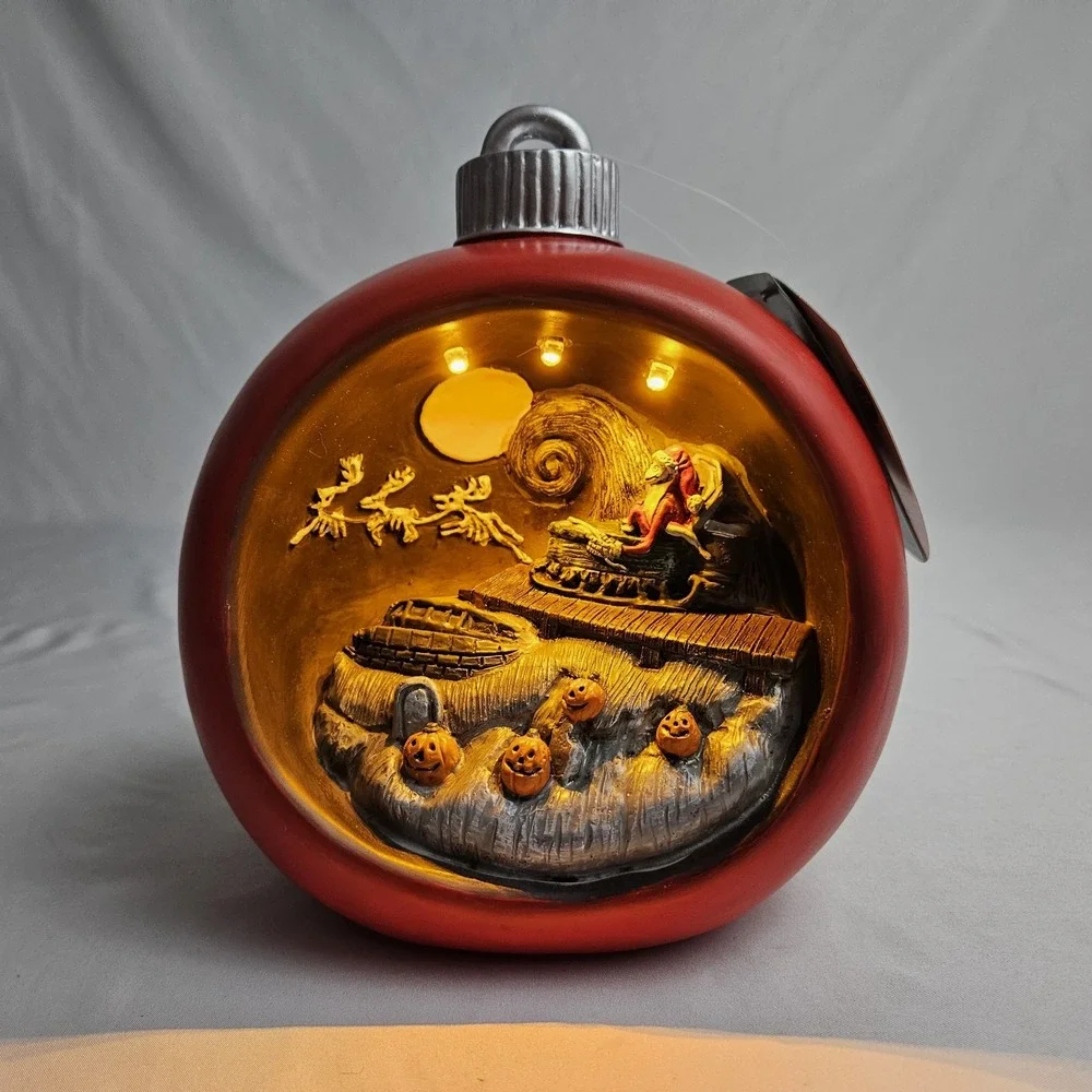 The Nightmare Before Christmas Diorama Lighted Jack Skellington Disney NWT